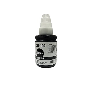 Refil de Tinta Compatível Canon GI190 BK Preto 135ml G1100 G1110 G2100 G2110 G3100 G3110 G4100 G4110
