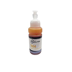 Refil de Tinta Amarelo Compatível Epson L110 L100 L120 L200 L220 L4550 L355 L365 L375 L380 L395 L495 T664420 70ml