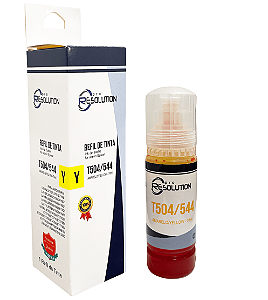Refil de Tinta Importado T504 T544 Epson L4160 L6191 L6171 L6161 L4260 L4150 L3150 L5190 Amarelo 70ml