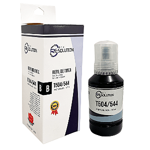 Refil de Tinta Compatível T504 T544 Epson L4160 L6191 L6171 L6161 L4260 L4150 L3150 L5190 Preto 127ml