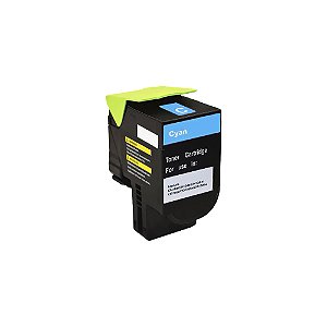 Toner Lexmark 708HC 70C8HC0 Compatível Ciano CS310 CS410 CS510 3k