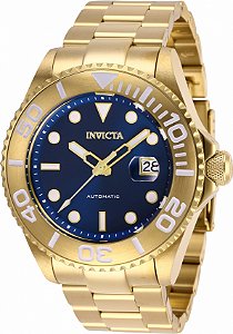 Relógio Invicta Pro Diver 27307 Banho Ouro Automático Cx 47mm