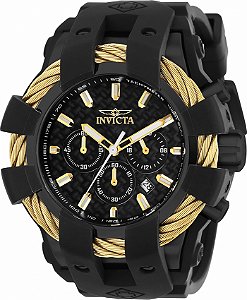 Relógio Invicta Bolt 23866 Sport Quartzo 48mm Preto e Dourado