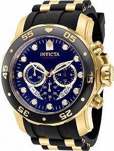 Relógio Invicta Pro Diver 37229 Dourado com Azul Quartzo 48mm