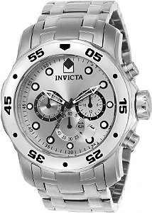 Relógio Invicta Pro Diver 0071 Prata Cronógrafo 48mm