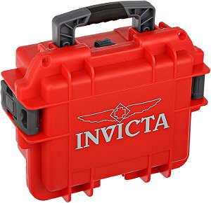 Maleta Invicta Vermelha para 3 Relógios