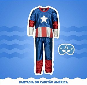 Fantasia Capitão América Infantil