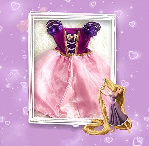 Fantasia Rapunzel Infantil