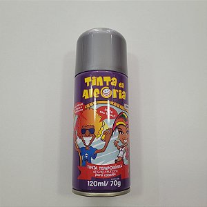 Tinta Spray para Cabelo - PRATA