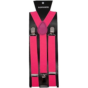 Suspensório Rosa Neon