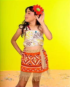 Fantasia Moana Luxo Nova Infantil