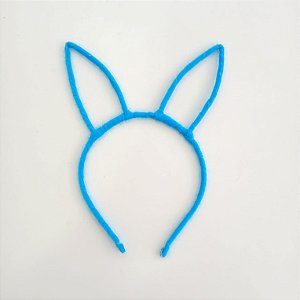 Tiara Orelha de Coelho Azul