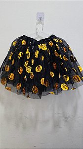 SAIA TULE PRETA ABOBORA LARANJA 40CM