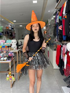 SAIA TULE PRETA TEIA DE ARANHA 40CM