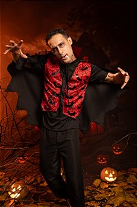 FANTASIA DRÁCULA MORCEGO ADULTO
