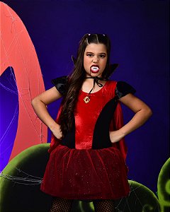 FANTASIA VAMPIRA INFANTIL LUXO