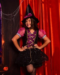 FANTASIA BRUXINHA PINK PAETE LUXO