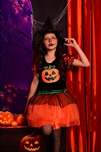 FANTASIA BRUXINHA ABOBORA LUXO