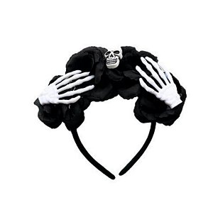 TIARA CAVEIRA MEXICANA PRETA