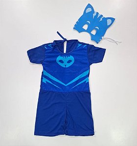 Fantasia Menino Gato Macacão Curto