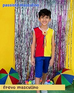 Fantasia Passista Frevo Masculino Infantil