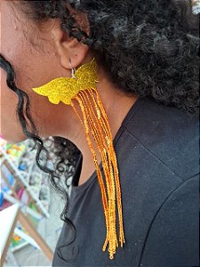 Brinco Mascara e Paetê