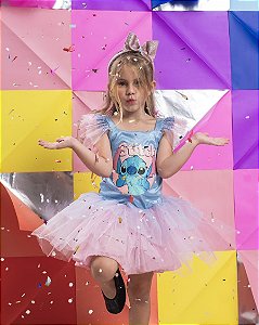 Fantasia Stitch Luxo Infantil