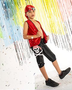 FANTASIA PIRATA INFANTIL COM COLETE
