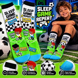 MEIA MALUCA 3D DIVERTIDA - FUTEBOL