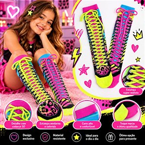 MEIA MALUCA 3D DIVERTIDA - TENIS