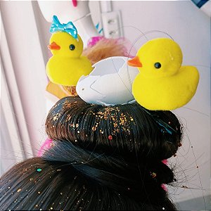 BICO DE PATO PATINHOS - 02 PEÇAS - CABELO MALUCO