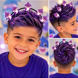 CABELO MALUCO - BABY SHARK ROXO