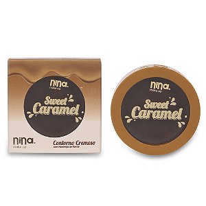 CONTORNO CREMOSO SWEET CARAMEL CARAMELO COM CHOCOLATE - NINA MAKEUP