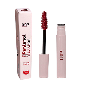 MÁSCARA DE CÍLIOS ALONGA E DEFINE CHERRY - NINA MAKEUP