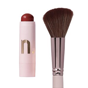 Kit Stick Multifunções Light Rouge + Pincel Chanfrado para Blush