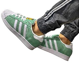adidas superstar camurça rosa