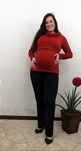 Blusa Gestante e Amamentação de Lã 586