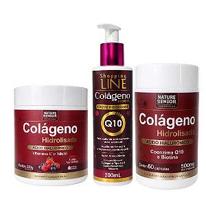 Kit Mulher Empoderada Colágeno Hidrolisado com Vitamina C e Q10