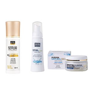 Kit C/ 3 Sérum Preenchedor 80% Ácido Hialurônico + Vit C