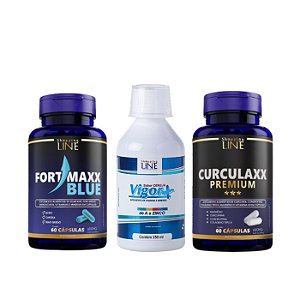 Kit Curculaxx, Vigor e Fortmaxx - Acabe com as Dores E Aumente a Disposição e Resistência Física