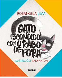 Gato escondido com o rabo de fora