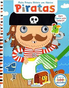 Piratas Coleção Minha Primeira História com Adesivos