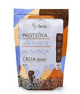 Proteína Vegan Semente Linhaça Crua Souly Pó Linseed Protein