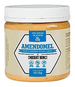 Pasta De Amendoim Amendomel 1,0kg Chocolate Branco - Thiani