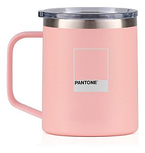 Caneca Pantone + Kouda Térmica 370ml - Rosa Chip - Helga