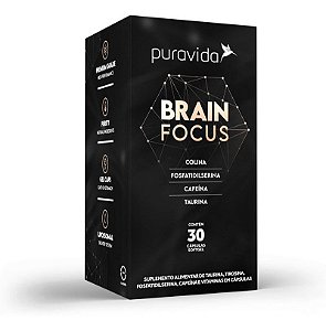 Puravida Brain Focus - Foco Desempenho Estimulo Cérebro