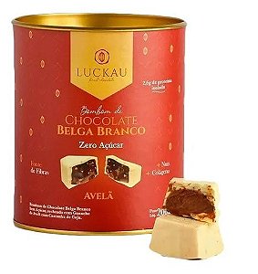 Bombom Zero Açúcar Chocolate Belga, Branco Creme De Avelã
