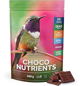 Choco Nutrients Puravida, Achocolatado S/ Açúcar 300g