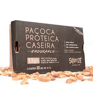 Squeeze Paçoca Proteica Caseira (13g De Proteina)