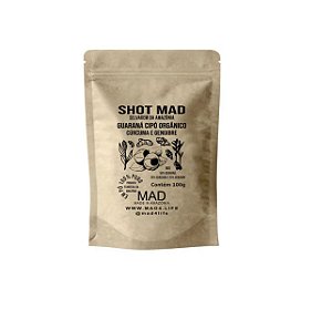 Shot Mad 100g Guaraná Cipó + Curcuma + Gengibre Mad4life